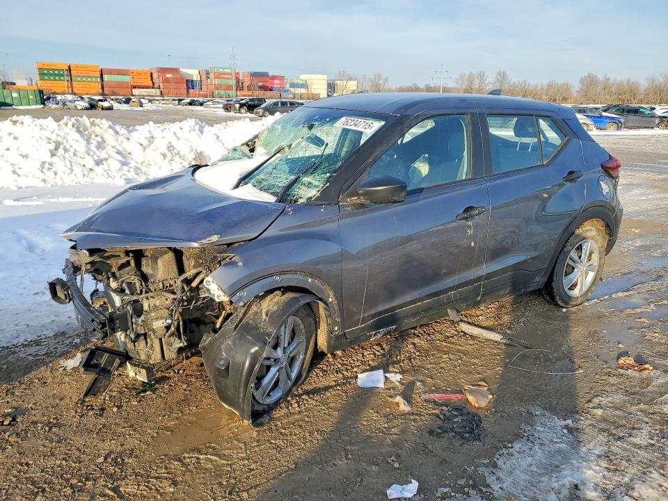 2022 Nissan Kicks VIN 3N1CP5BV6NL522580 COPART salvage auction — FRONT END, Oh - Cert Of Title-Salvage, sold $1,200 on 2026-07-02 (photo 1)