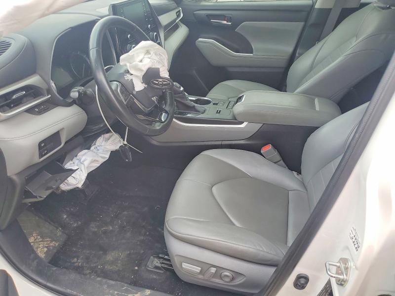 2020 Toyota Highlander VIN 5TDGZRAH4LS021836 COPART salvage auction — FRONT END, Tx - Salvage Vehicle Title, sold $12,400 on 2026-07-20 (photo 7)