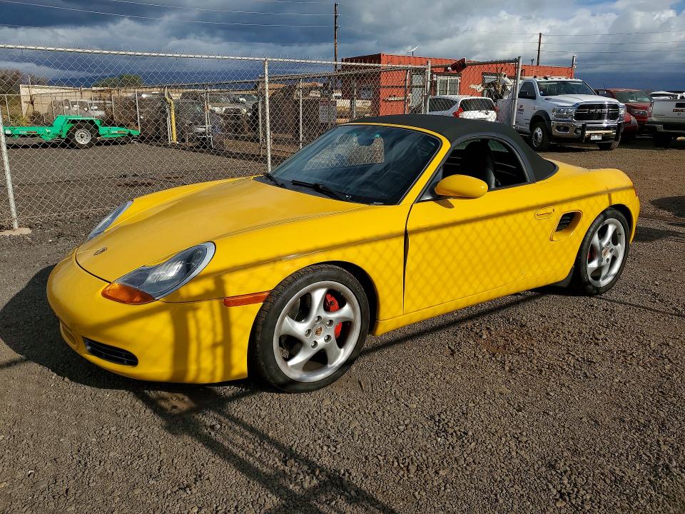 2000 Porsche Boxster VIN WP0CB2984YU661594 COPART salvage auction — SIDE, Hi - Certificate Of Salvage, sold $4,250 on 2026-08-17 (photo 1)