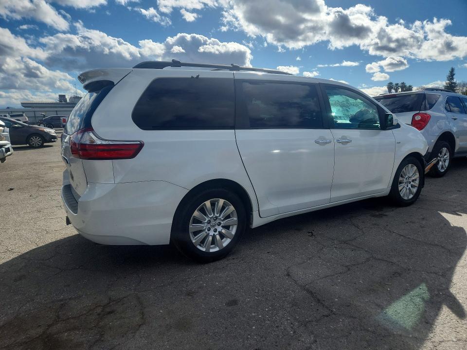 2016 Toyota Sienna VIN 5TDDK3DC1GS131205 COPART salvage auction — FRONT END, Ca - Salvage Certificate, sold $1,600 on 2026-07-06 (photo 3)