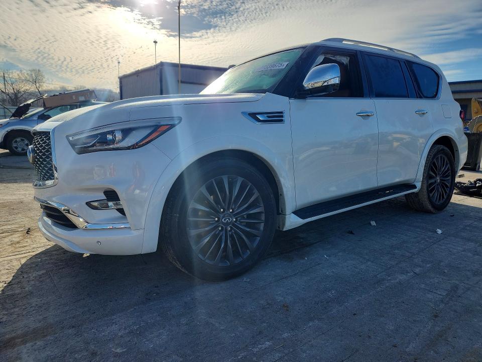 2022 Infiniti Qx80 VIN JN8AZ2BE2N9292997 COPART salvage auction — FRONT END, Tn - Salvage Certificate, sold $18,000 on 2026-07-27 (photo 1)