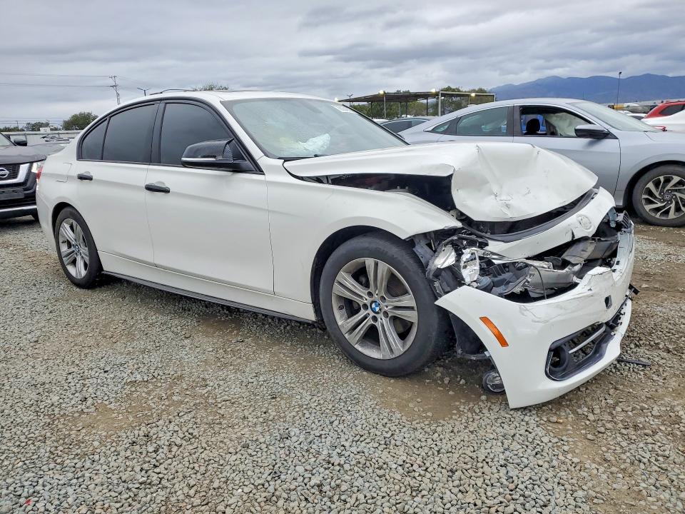 2016 BMW 3er VIN WBA8E9C57GK647958 COPART salvage auction — FRONT END, Ca - Salvage Certificate, sold $1,150 on 2026-07-31 (photo 4)