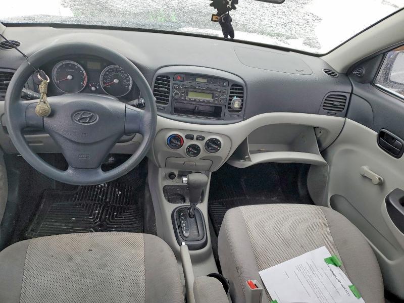 2009 Hyundai Accent VIN KMHCN45C29U348232 COPART salvage auction — FRONT END, Qc - Gravement Accidente, sold $125 on 2026-07-14 (photo 8)