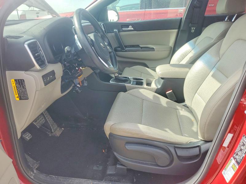 2020 Kia Sportage VIN KNDP6CAC1L7800180 COPART salvage auction — VANDALISM, Mo - Salvage Certificate Of Title, sold $300 on 2026-07-02 (photo 7)