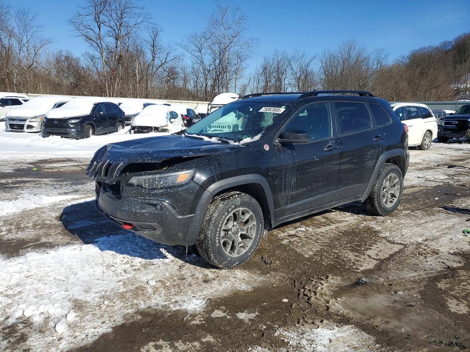 2022 Jeep Cherokee VIN 1C4PJMBX0ND518378 COPART salvage auction — FRONT END, Pa - Certificate Of Salvage, sold $7,900 on 2026-07-02 (photo 1)
