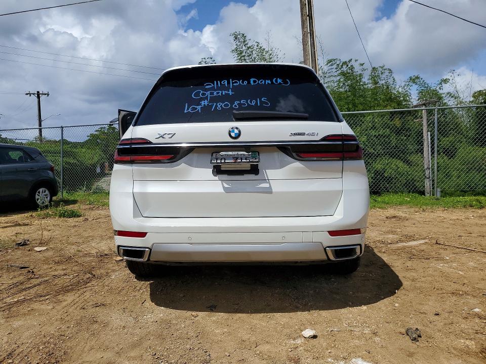 2025 BMW X7 VIN 5UX23EM08S9X21557 COPART salvage auction — FRONT END, Hi - Certificate Of Salvage, sold $3,250 on 2026-07-27 (photo 6)