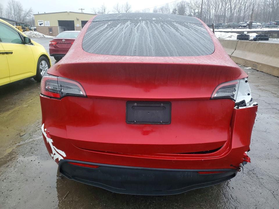 2021 Tesla Model y VIN 5YJYGDEEXMF073278 COPART salvage auction — REAR END, Nj - Cert Of Title-Salvage, sold $8,300 on 2026-07-08 (photo 6)