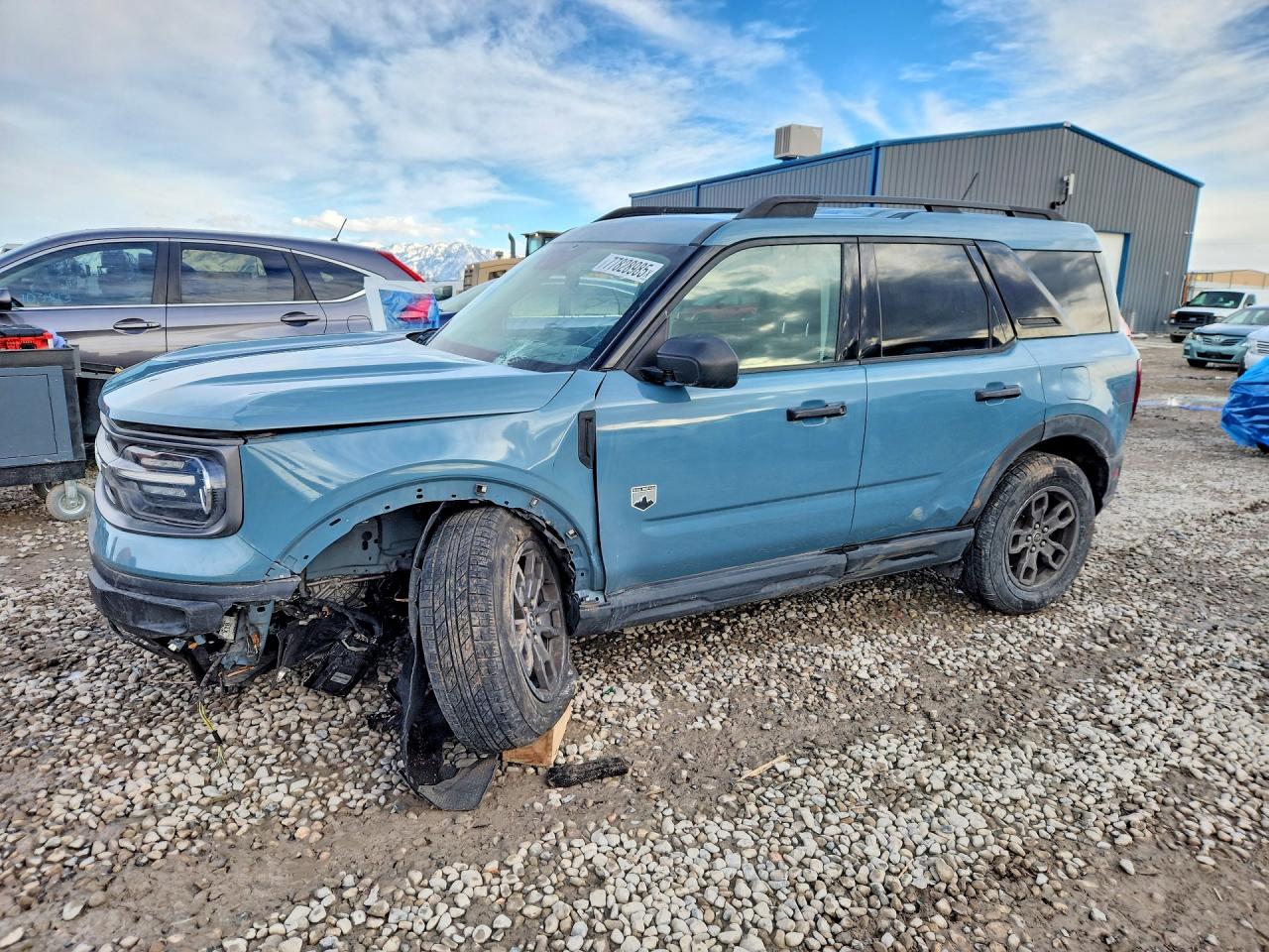 2021 Ford Bronco Sport VIN 3FMCR9B63MRA98919 COPART salvage auction — Front End, UT - SALVAGE CERTIFICATE, sold $9,400 on 2023-07-11 (photo 1)