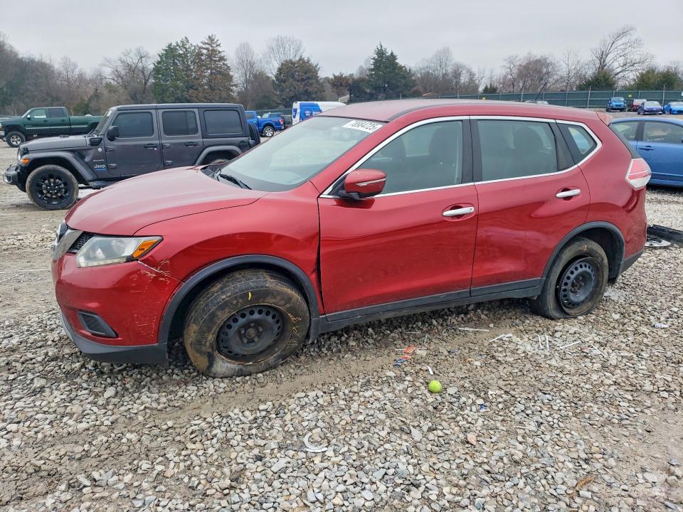2015 Nissan Rogue VIN KNMAT2MV1FP542964 COPART salvage auction — FRONT END, Tn - Salvage Certificate, sold $600 on 2026-07-09 (photo 1)