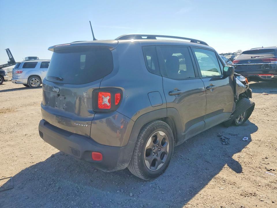 2016 Jeep Renegade VIN ZACCJAAT7GPE10310 COPART salvage auction — FRONT END, Salvage Title, sold $1,350 on 2026-07-13 (photo 3)