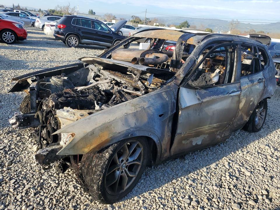 2014 BMW X3 VIN 5UXWX7C5XE0E80384 COPART salvage auction — BURN, Ca - Non-Repairable Vehicle Cert, sold $50 on 2026-07-28 (photo 1)