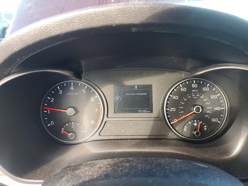 2016 Kia Optima VIN 5XXGT4L31GG116111 COPART salvage auction — FRONT END, Salvage Title, sold $225 on 2026-07-23 (photo 9)