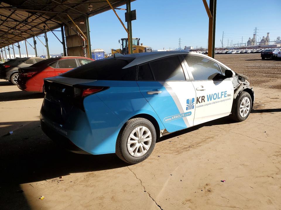 2021 Toyota Prius VIN JTDKAMFU5M3151640 COPART salvage auction — FRONT END, Az - Cert Of Title - Salvage, sold $7,000 on 2026-07-13 (photo 3)