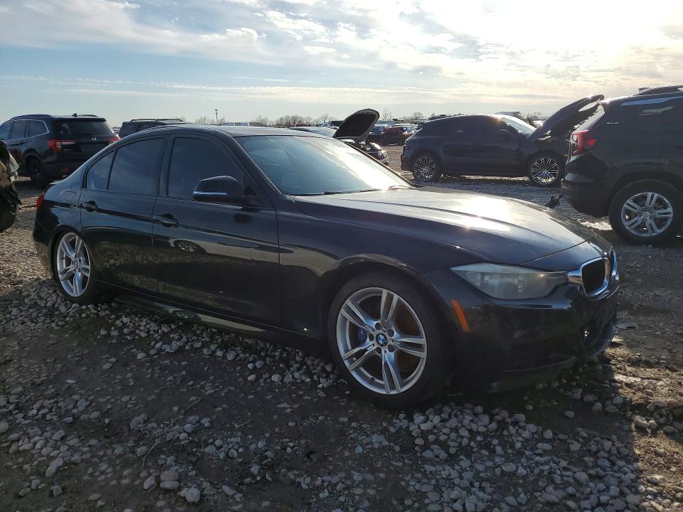 2014 BMW 3 series VIN WBA3C1C59EK114072 COPART salvage auction — REAR END, Tx - Salvage Vehicle Title, sold $1,300 on 2026-08-06 (photo 4)