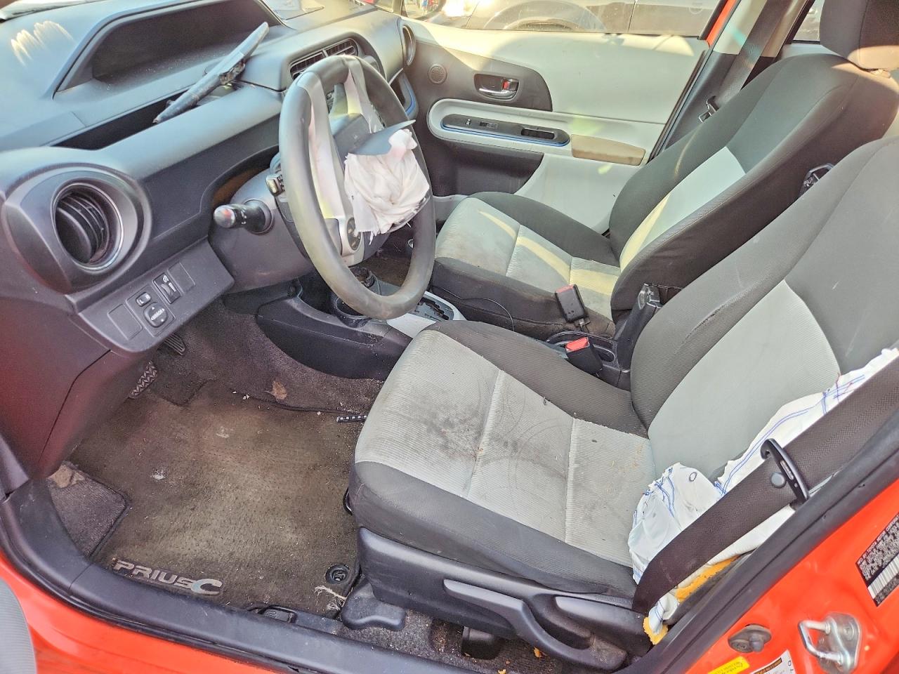 2013 Toyota Prius C VIN JTDKDTB37D1034863 COPART salvage auction — Front End, TX - CERT OF TITLE-REBUILT SALVAGE, sold $900 on 2026-07-02 (photo 7)