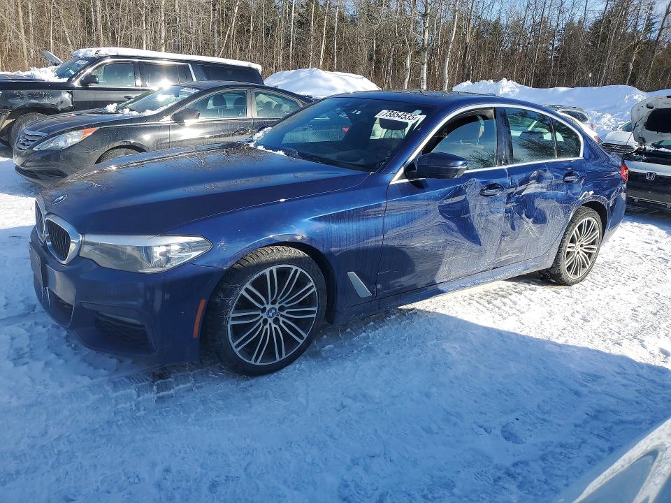 2019 BMW 5er VIN WBAJA7C51KG909812 COPART salvage auction — SIDE, Salvage Title, sold $10,000 on 2026-07-14 (photo 1)