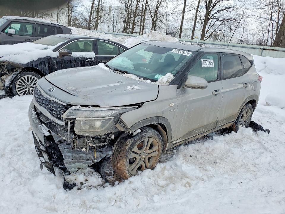 2021 Kia Seltos VIN KNDEPCAA1M7060974 COPART salvage auction — FRONT END, Ny - Mv907A-Parts Only, sold $2,700 on 2026-07-15 (photo 1)