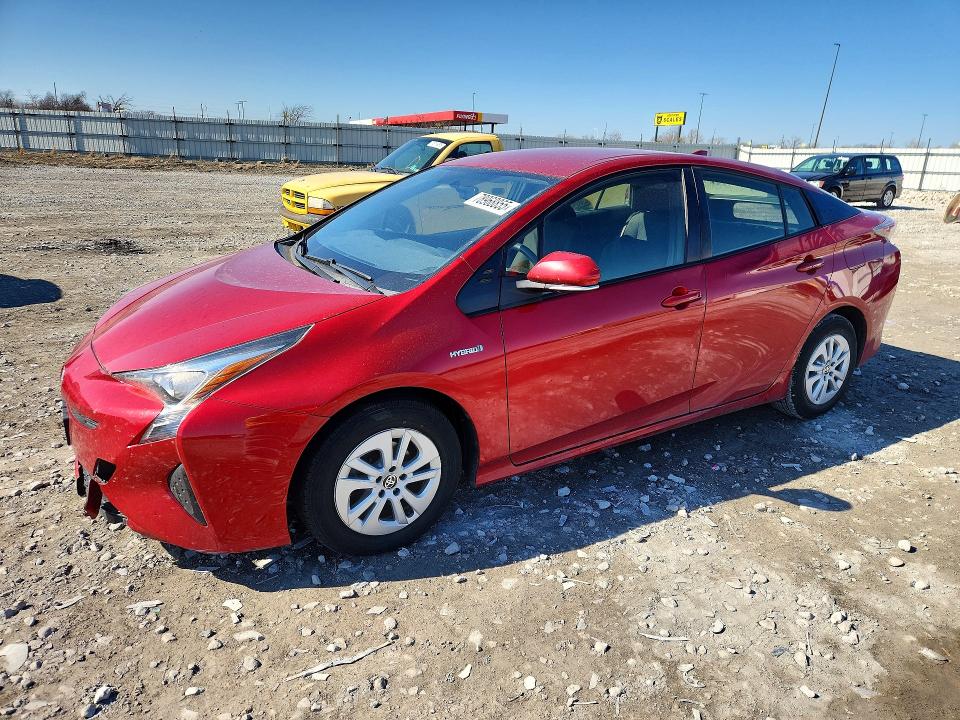 2016 Toyota Prius VIN JTDKBRFU5G3519605 COPART salvage auction — SIDE, Il - Salvage Certificate, sold $2,850 on 2026-07-13 (photo 1)