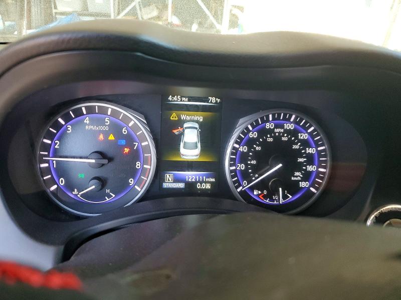 2015 Infiniti Q50 VIN JN1BV7AP3FM346062 COPART salvage auction — FRONT END, Ca - Salvage Certificate, sold $3,400 on 2026-07-13 (photo 9)