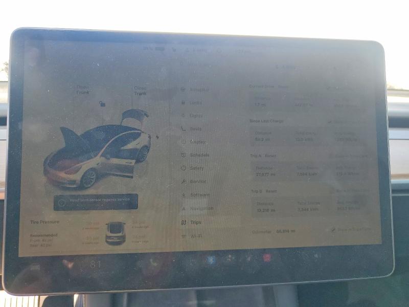 2023 Tesla Model 3 VIN 5YJ3E1EA3PF450338 COPART salvage auction — FRONT END, Nv - Salvage Title, sold $4,000 on 2026-07-14 (photo 9)