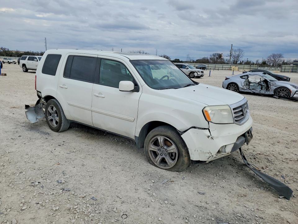 2012 Honda Pilot VIN 5FNYF3H50CB017101 COPART salvage auction — REAR END, Tx - Salvage Vehicle Title, sold $2,150 on 2026-07-09 (photo 4)