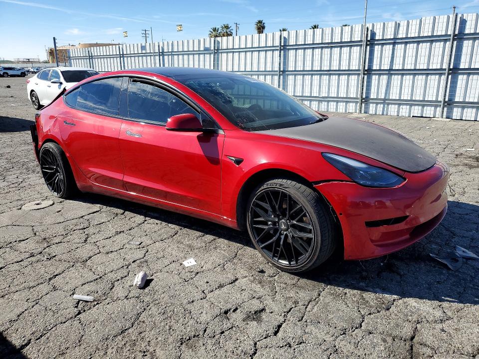 2022 Tesla Model 3 VIN 5YJ3E1EB7NF286369 COPART salvage auction — REAR END, Ca - Dis/Dlr/Exp Only Clean Title (P), sold $2,800 on 2026-07-02 (photo 4)