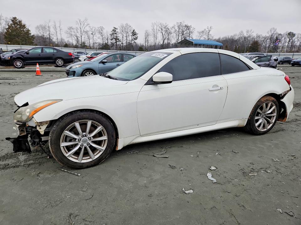 2011 Infiniti G VIN JN1CV6FE6BM951287 COPART salvage auction — FRONT END, Sc - Cert Of Title-Salvage, sold $1,050 on 2026-07-20 (photo 1)