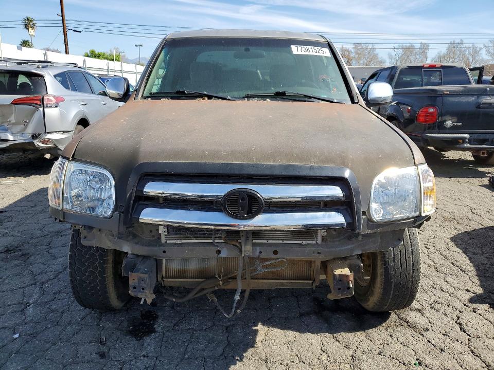 2005 Toyota Tundra VIN 5TBET34125S483098 COPART salvage auction — FRONT END, UT - NON-REPAIRABLE CERTIFICATE, sold $925 on 2026-07-02 (photo 5)