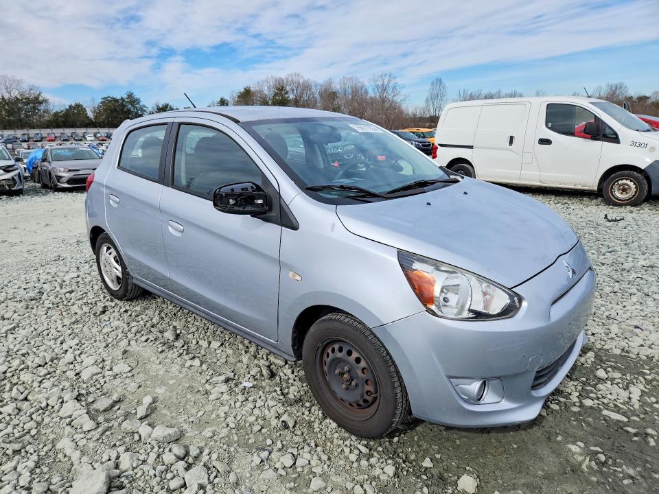 2015 Mitsubishi Mirage VIN ML32A3HJ0FH014241 COPART salvage auction — MINOR DENT/SCRATCHES, Nc - Dealer Only Clean Title, sold $500 on 2026-07-29 (photo 4)