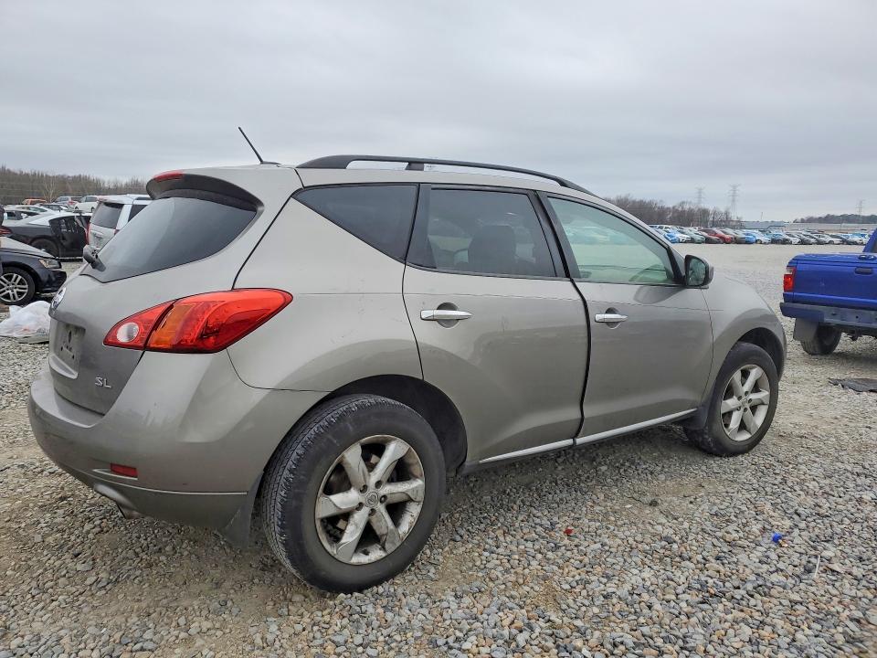 2009 Nissan Murano VIN JN8AZ18U49W014151 COPART salvage auction — FRONT END, Tn - Salvage Certificate, sold $550 on 2026-07-07 (photo 3)
