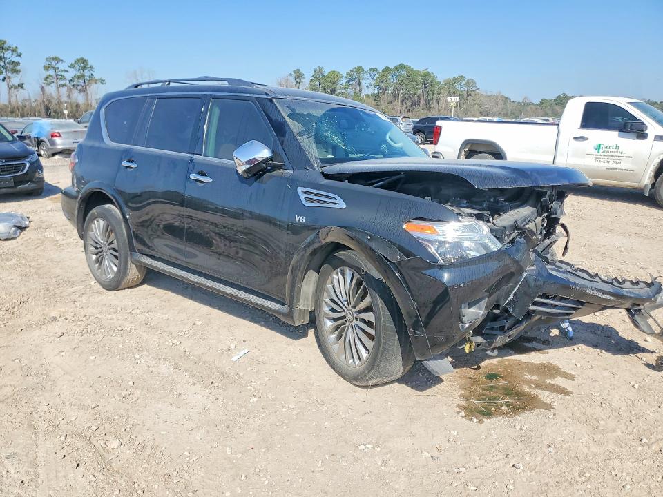 2017 Nissan Armada VIN JN8AY2NF0H9304415 COPART salvage auction — FRONT END, Tx - Salvage Vehicle Title, sold $2,850 on 2026-07-10 (photo 4)