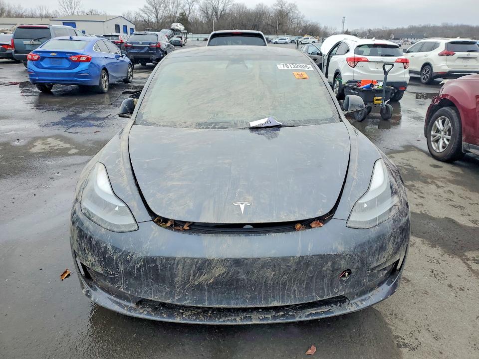 2023 Tesla Model 3 VIN 5YJ3E1EA4PF700170 COPART salvage auction — SIDE, Nj - Cert Of Title-Salvage, sold $150 on 2026-07-14 (photo 5)