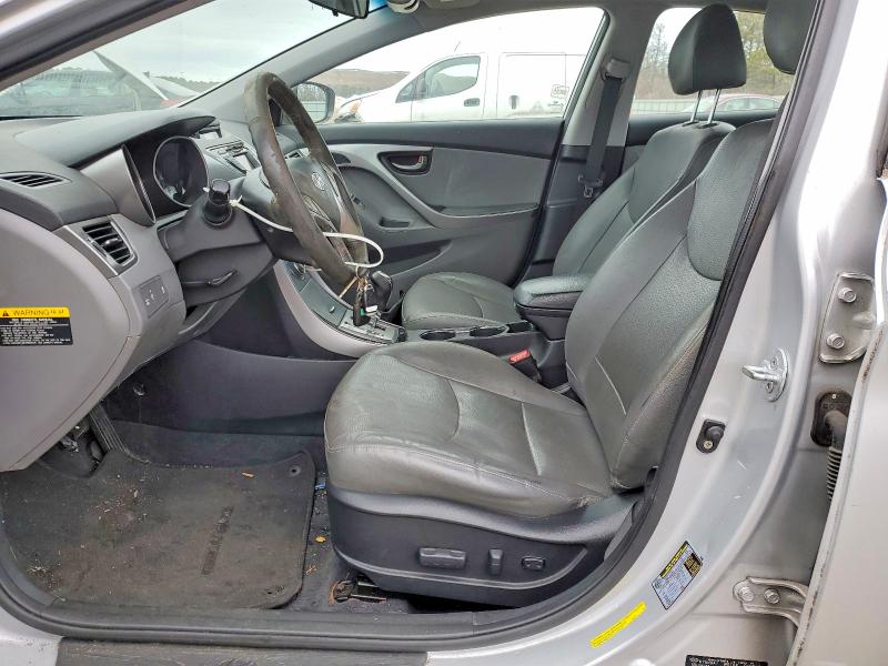 2013 Hyundai Elantra VIN KMHDH4AE4DU634952 COPART salvage auction — UNDERCARRIAGE, Salvage Title, sold $3,000 on 2026-07-20 (photo 7)