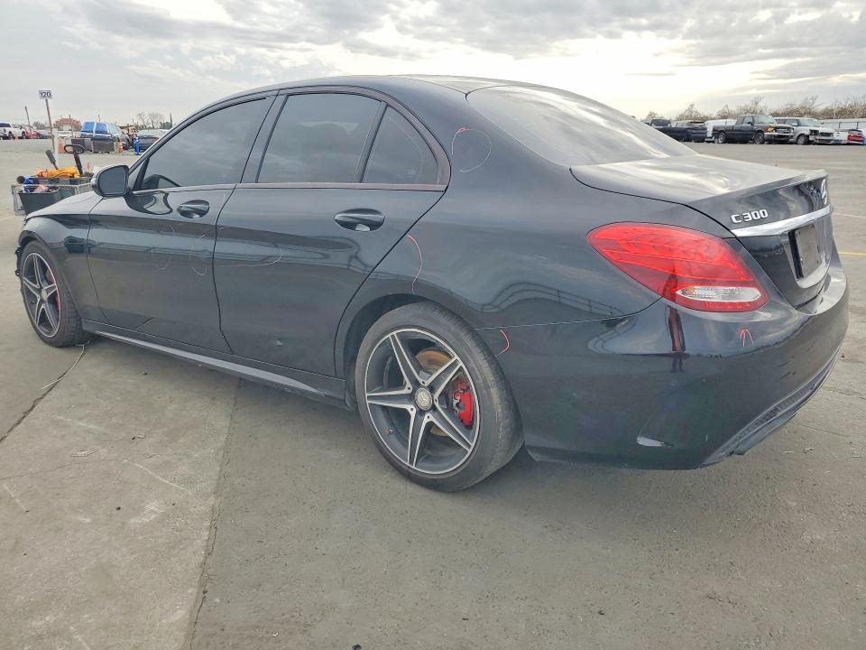 2017 Mercedes-benz C-klasse VIN 55SWF4JBXHU196718 COPART salvage auction — FRONT END, Ca - Salvage Certificate, sold $2,450 on 2026-07-02 (photo 2)