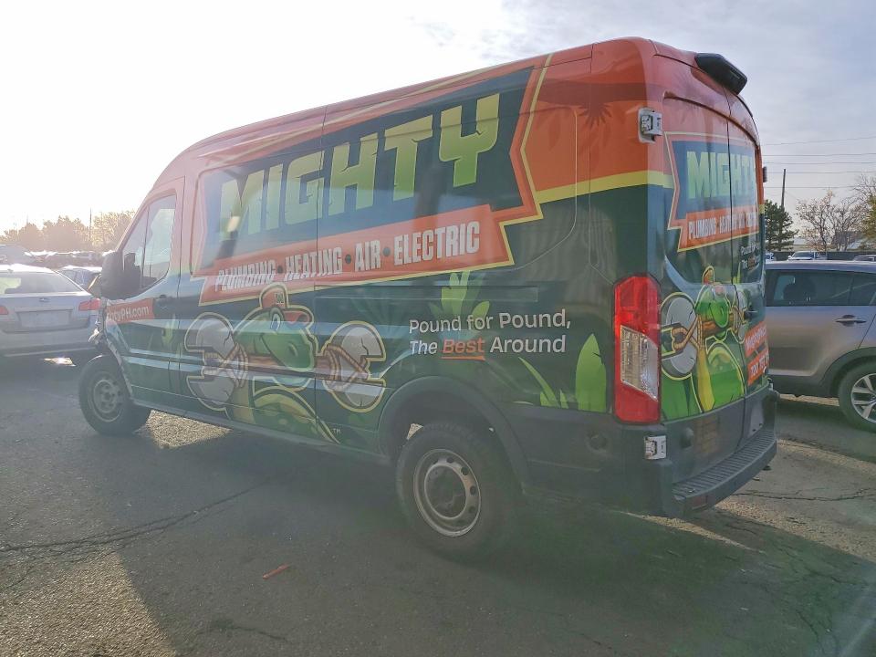 2023 Ford Transit VIN 1FTBR1CG3PKA85203 COPART salvage auction — FRONT END, Co - Salvage Title, sold $325 on 2026-07-09 (photo 2)