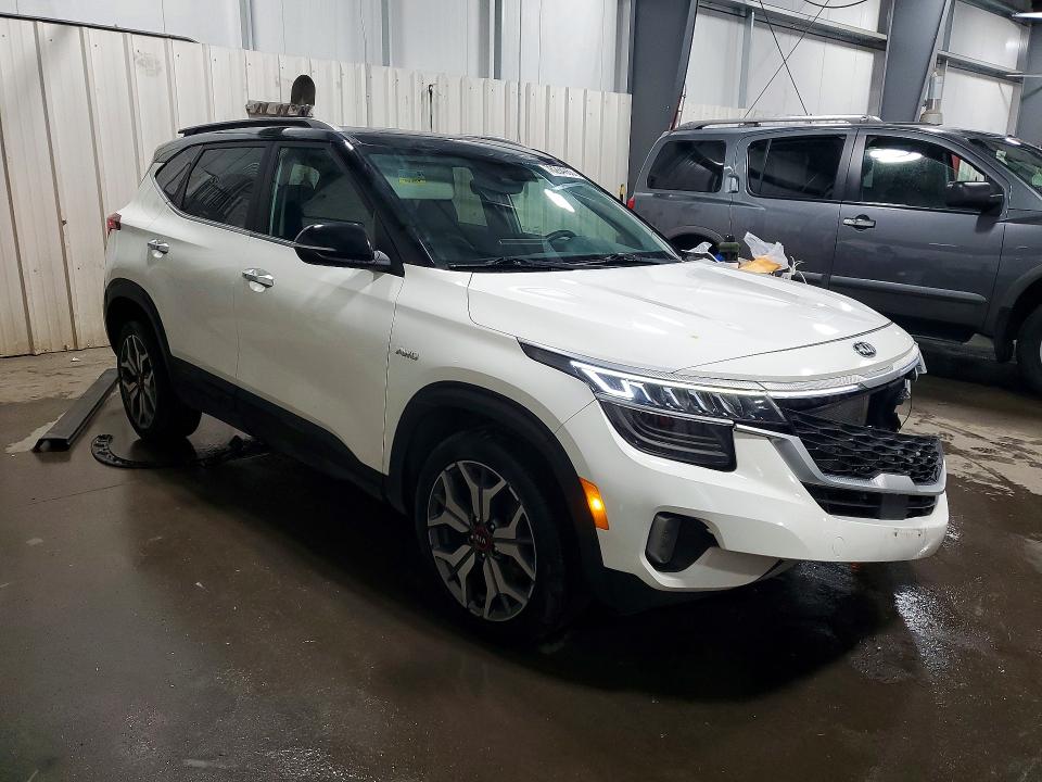 2021 Kia Seltos VIN KNDETCA22M7205508 COPART salvage auction — FRONT END, Mn - Cert Of Title-Salvage, sold $5,300 on 2026-07-02 (photo 4)
