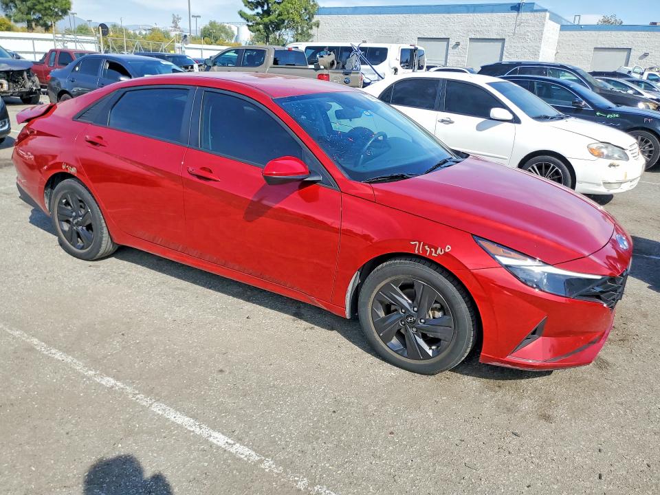 2022 Hyundai Elantra VIN KMHLS4AG3NU244862 COPART salvage auction — REAR END, Ca - Salvage Certificate, sold $2,800 on 2026-07-09 (photo 4)