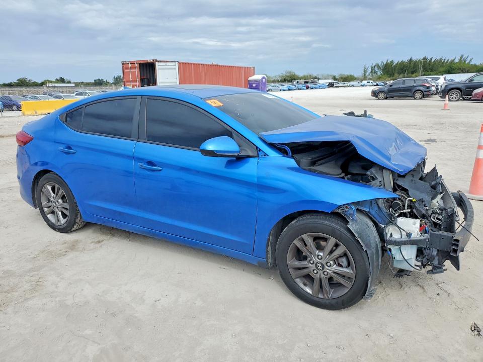 2017 Hyundai Elantra VIN KMHD84LF2HU407013 COPART salvage auction — FRONT END, Fl - Certificate Of Destruction, sold $1,300 on 2026-07-06 (photo 4)
