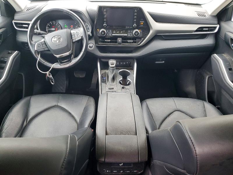 2021 Toyota Highlander VIN 5TDHZRBH3MS536542 COPART salvage auction — FRONT END, Ms - Cert Of Title-Salvaged, sold $16,500 on 2026-07-15 (photo 8)