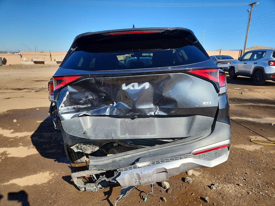 2023 Kia Sportage VIN KNDPVCAF5P7125856 COPART salvage auction — ROLLOVER, Nm - Cert Of Title-Salvage, sold $3,250 on 2026-07-09 (photo 6)