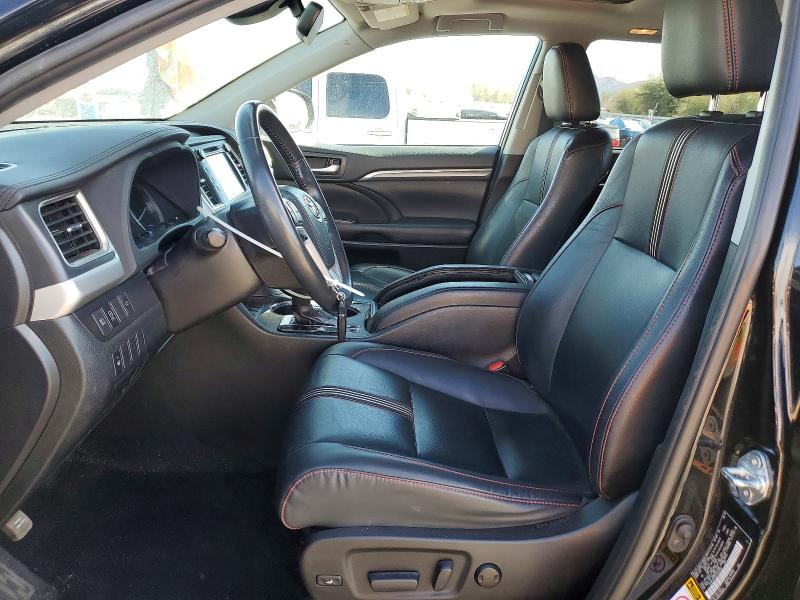 2019 Toyota Highlander VIN 5TDKZRFH5KS352958 COPART salvage auction — FRONT END, Tx - Certificate Of Title, sold $9,400 on 2026-07-14 (photo 7)