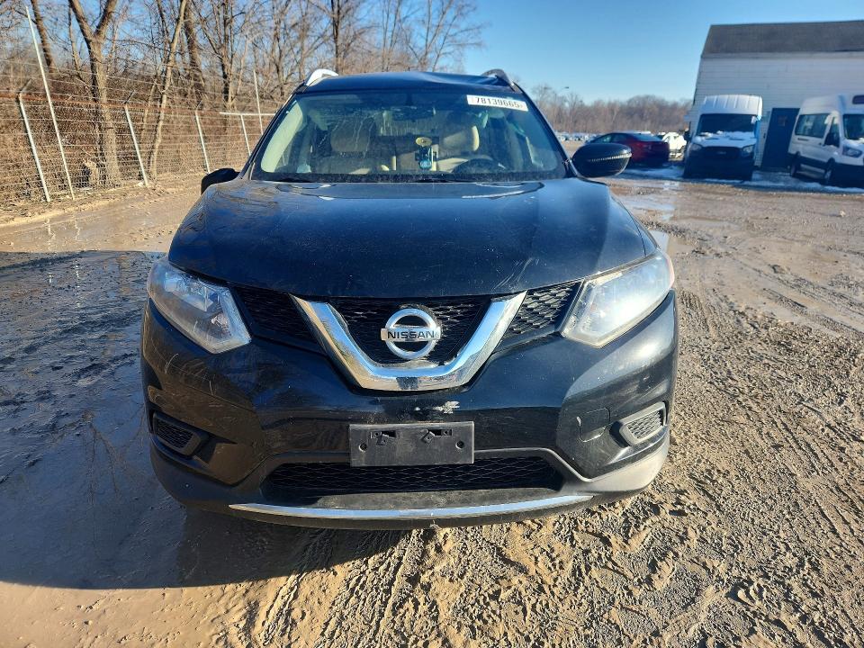 2016 Nissan Rogue VIN JN8AT2MV2GW154847 COPART salvage auction — SIDE, Salvage Title, sold $100 on 2026-07-15 (photo 5)