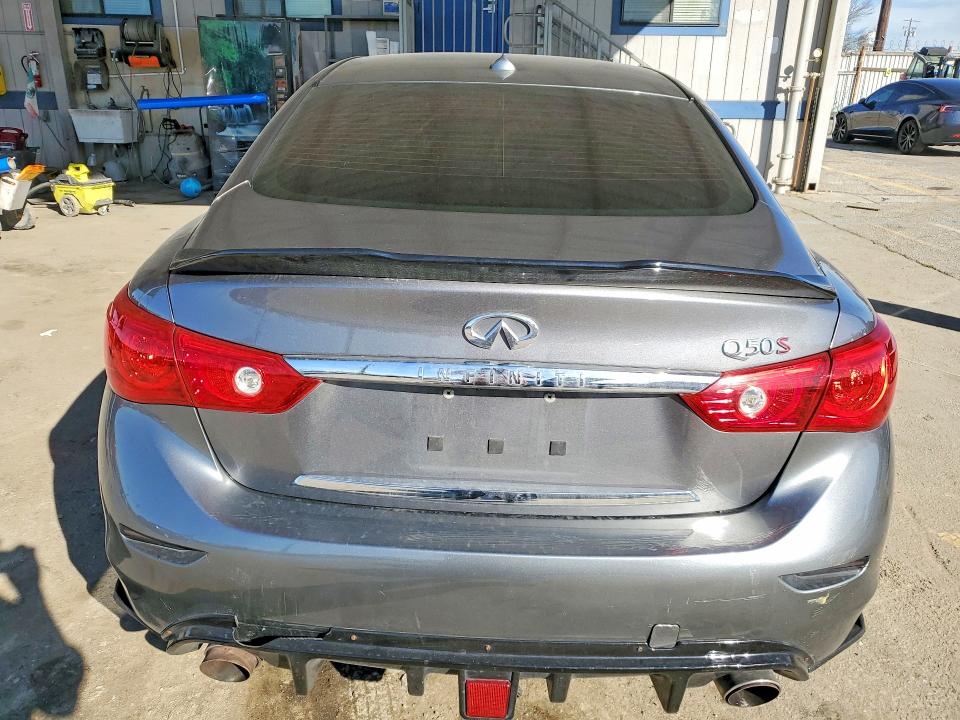 2015 Infiniti Q50 VIN JN1BV7AP3FM346062 COPART salvage auction — FRONT END, Ca - Salvage Certificate, sold $3,400 on 2026-07-13 (photo 6)