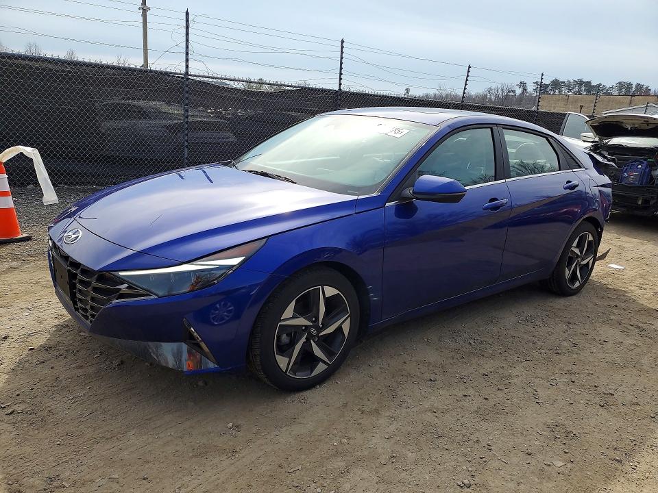 2023 Hyundai Elantra VIN KMHLP4AG8PU536611 COPART salvage auction — REAR END, Md - Cert Of Salvage > 75% Damage, sold $3,500 on 2026-07-14 (photo 1)