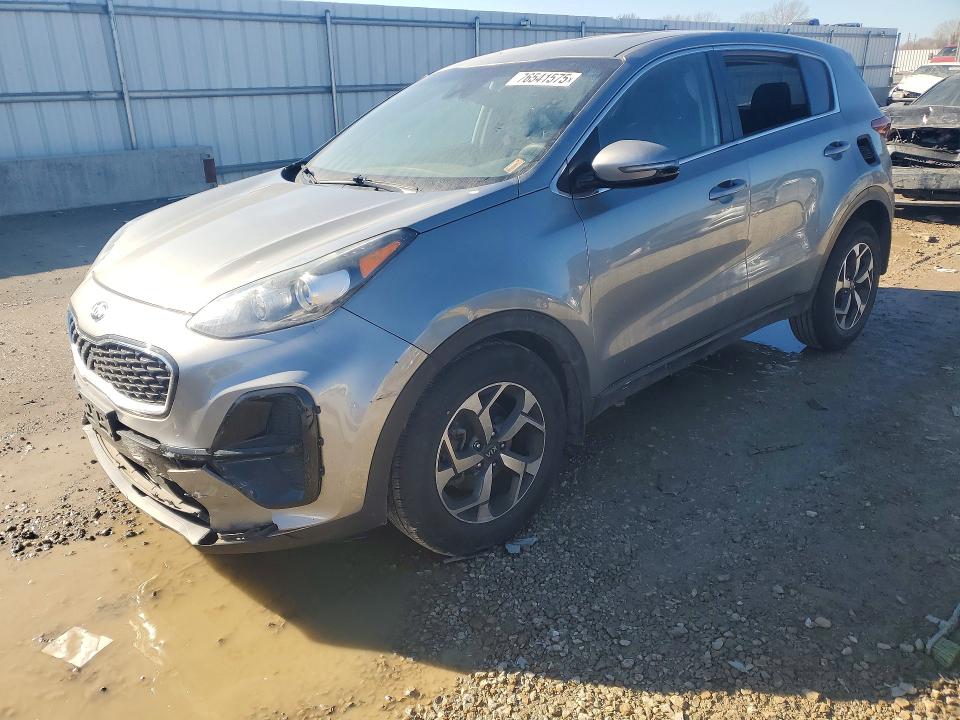 2021 Kia Sportage VIN KNDPM3AC7M7856048 COPART salvage auction — FRONT END, Mo - Salvage Certificate Of Title, sold $100 on 2026-07-28 (photo 1)