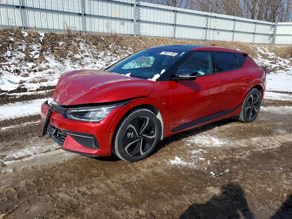 2024 Kia Ev6 VIN KNDC4DLC9R5221143 COPART salvage auction — FRONT END, Mi - Certificate Of Title, sold $300 on 2026-07-01 (photo 1)