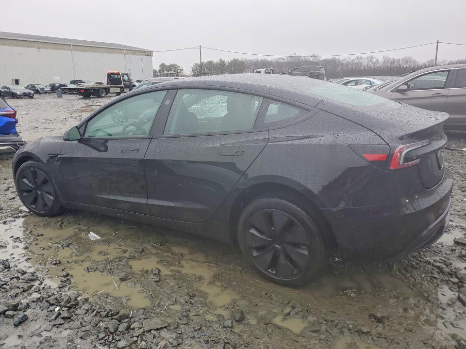2025 Tesla Model 3 VIN 5YJ3E1EA2SF075048 COPART salvage auction — SIDE, Nj - Cert Of Title-Salvage, sold $11,900 on 2026-07-27 (photo 2)