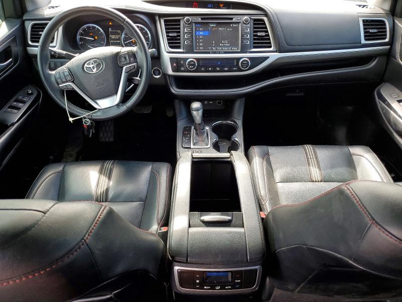 2019 Toyota Highlander VIN 5TDKZRFH0KS359414 COPART salvage auction — FRONT END, SC - CERT OF TITLE-SALVAGE, sold $9,300 on 2026-07-06 (photo 8)