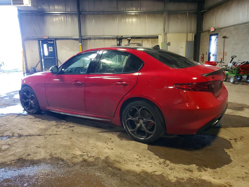 2018 Alfa romeo Giulia VIN ZARFAEENXJ7567615 COPART salvage auction — FRONT END, Pa - Certificate Of Salvage, sold $2,350 on 2026-07-15 (photo 2)