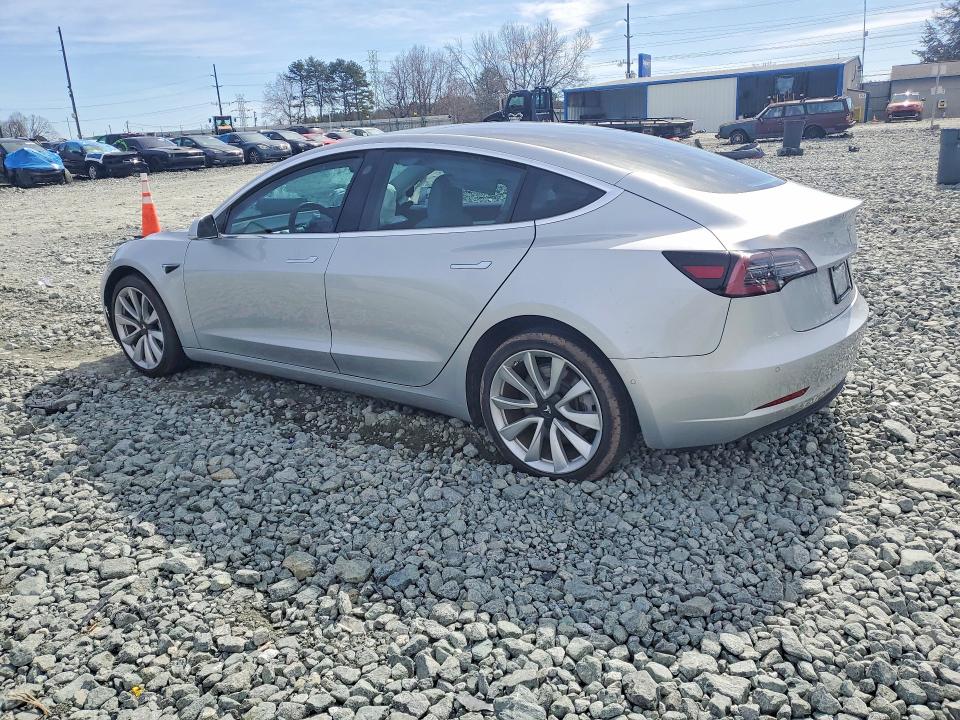 2018 Tesla Model 3 VIN 5YJ3E1EB6JF097335 COPART salvage auction — FRONT END, NC - UNREGISTERABLE CERT OF TITLE, sold $6,000 on 2026-07-29 (photo 2)